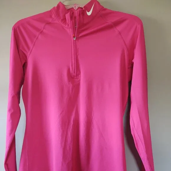 Nike Tops Nike Pink Quarterzip Track Jacket Drifit